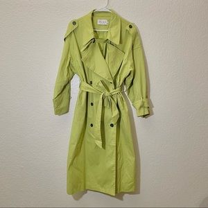 Women’s Trench Coat Lime Green